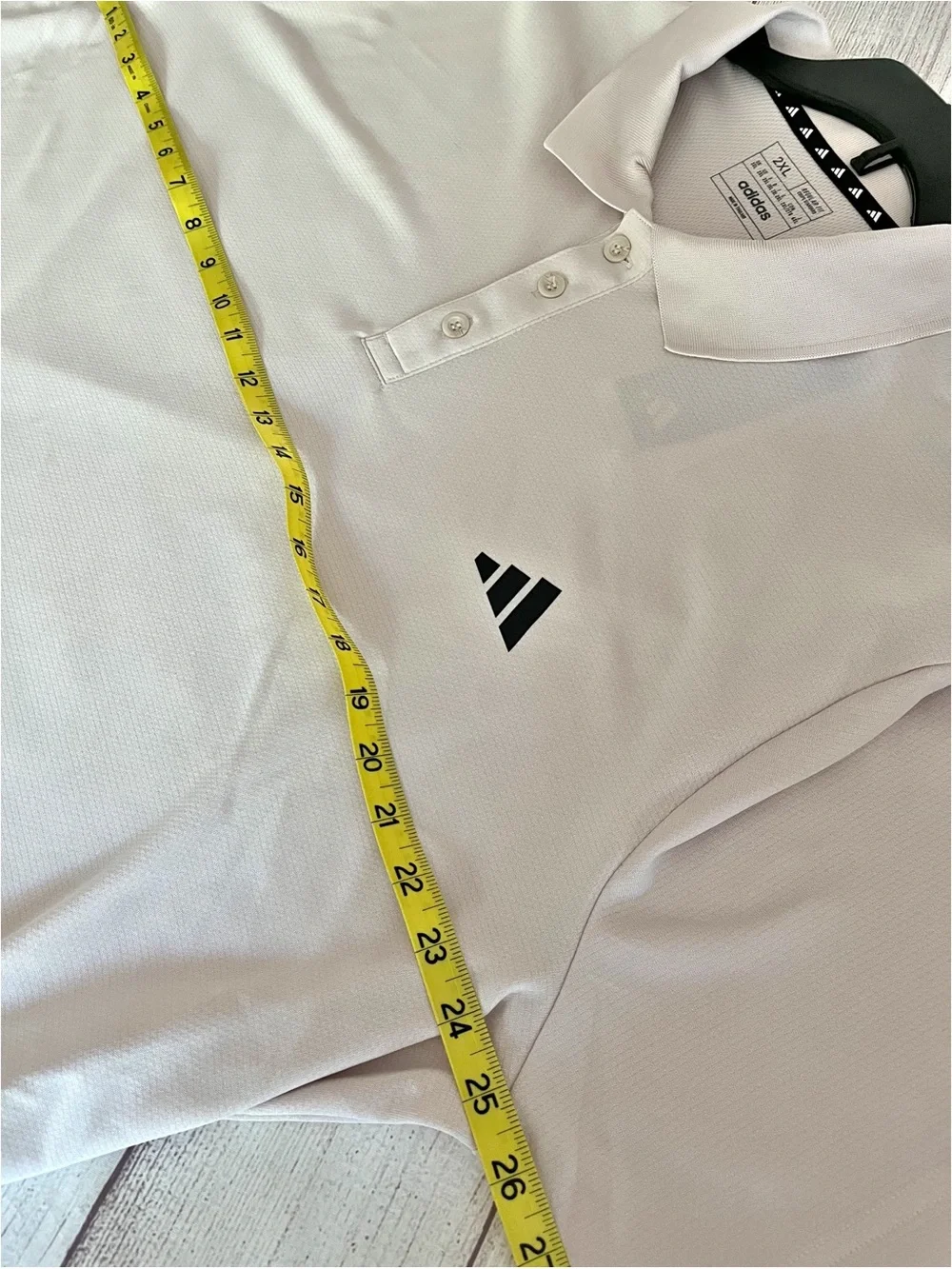 Adidas 2XL putty mauve polo shirt